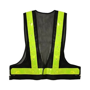Cảnh báo giao thông lệnh mặc LED nhấp nháy an toàn vest áo ghi lê với ánh sáng thận trọng - Product Image 3