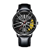 Montre de luxe pour homme 2024 en acier inoxydable, mouvement à quartz entièrement automatique, cadran en verre, aiguilles, boîtier en alliage tendance, 3 ATM