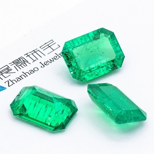 Esmeralda colombiana piedra precios sintético anillo de piedras preciosas Esmeralda claridad VVS <span class=keywords><strong>VVG</strong></span> color - Product Image 6