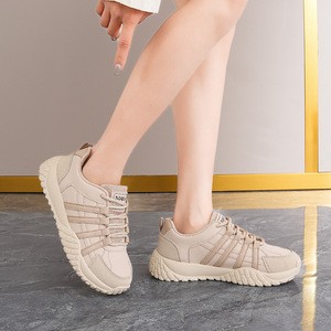 Chaussures décontractées pour femmes à semelle épaisse 2026, en PU imperméable, respirantes, pour la marche et la course - Product Image 4