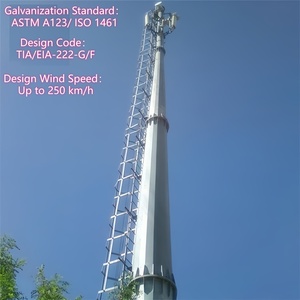 เสาโทรคมนาคมแบบเสาเดี่ยว 20 เมตร 30 เมตร ป้องกันการโจรกรรม พร้อมรีโมทคอนโทรล สำหรับโครงสร้างพื้นฐาน 5G ในเมือง - Product Image 3
