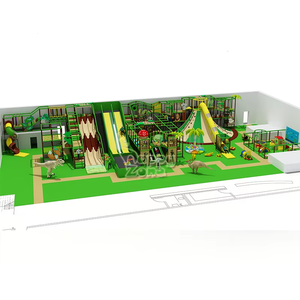 Parco Giochi Interno Personalizzato a Tema Giungla per Bambini con Scivoli Tubolari, Scivoli a Ciambella e Scivoli Vulcano per <span class=keywords><strong>Parchi</strong></span> Divertimento - Product Image 1
