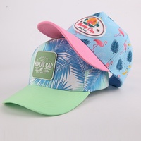 Gorra de golf vintage al por mayor con estampado, corte láser, transpirable, de alto rendimiento, con parche de goma con logo personalizado, bicolor, para playa y béisbol.
