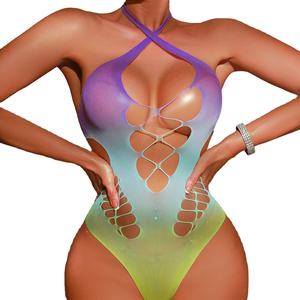 ชุดราตรีตาข่ายเซ็กซี่สุดหรูแขนยาวเปิดหลัง - Product Image 1