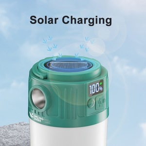 Smiling Shark Solar <b>Camping</b> <b>Lantern</b> <b>Led</b> Rechargeable Outdoor Lighting For <b>Camping</b> - Product Image 2
