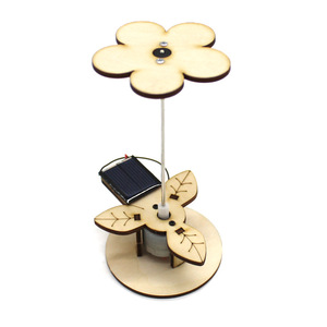 Kit de Madera para Construir una Flor Solar, Control Manual, Juguete Educativo de Ciencia con Forma de Planta para Niños de 4 a 6 Años, Modelo de Aprendizaje STEM - Product Image 4