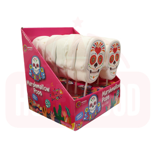 Holeywood 4D Halloween Delicado Calavera Montada Marshmallow Lollipop Mixed Fruity Flavored Sweet Mouth Candy Halal Sugar Box - Product Image 4