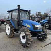 Tracteurs agricoles d'occasion New Holland SNH804 avec cabine 4x4wd Machines agricoles Chargeur TD5 TT75 Bas prix