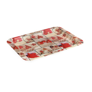 Hot Haute Qualité Pleine <span class=keywords><strong>Couleur</strong></span> Impression Sandwich Rectangle PP Plateau Vaisselle Plateau De Fleurs - Product Image 4