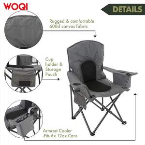 Chaise de plage pliable portable Woqi Outdoor Lead Color 90X30X50 Cm, légère et durable, pour le camping - Product Image 3