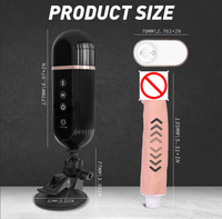 Machine à Dildo Motorisée Vibro-Masseur pour Femme, Pistolet Chauffant, Machine Sexuelle Automatique à Vitesses Réglables