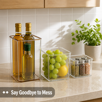 Boîte de rangement pour porte latérale de réfrigérateur, boîte d'organisation de cuisine, boîte de rangement pour fruits, légumes et œufs de qualité alimentaire