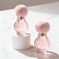 Flacon de parfum cylindrique/plate en verre transparent de luxe 30 ml, nouveau design unique, boîte de flacon de parfum, logo personnalisé, sérigraphie