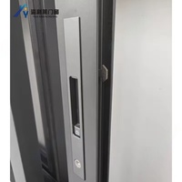 Malla de Acero Inoxidable Moderna, Ventana Exterior Horizontal Corredera de Aleación de Aluminio, Aislamiento Térmico para Exteriores