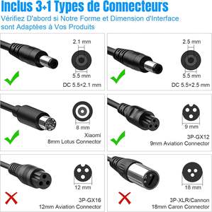 Alimentation électrique de remplacement ResMed AirSense S10 24V 3.75A 12W, adaptateur secteur avec protection contre les courts-circuits pour tous les AirSense 10 - Product Image 3