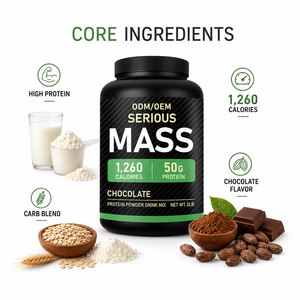 1260 Calorías 50g Proteína Suero de Leche Ganador de Masa en Polvo Marca Privada Construcción Muscular Fuerza Fabricante OEM ODM Suministro al por Mayor - Product Image 3