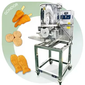 Hühnernudget-Beratungsmaschine Koch-Zutatenmaschine automatisierte Burger-Patty-Herstellungsmaschine kleine Fleischkuchenformmaschine