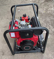 Pompe à eau diesel 2-3 pouces, moteur 178F/186F, haute pression, auto-amorçante, corps en aluminium pour l'irrigation et la lutte contre les incendies.