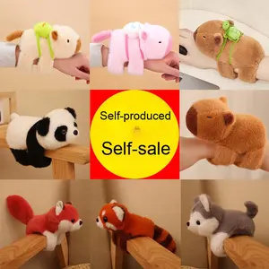 คาปิบาร่าแหวนสแน็ปตุ๊กตา Capybara แบบนุ่มพิเศษของเล่นตุ๊กตายัดนุ่นสำหรับเด็กผู้หญิงทำจากผ้าฝ้าย PP - Product Image 2