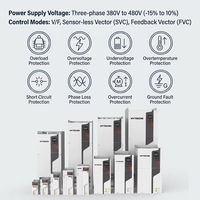 Inverter per Industria Pesante HYTECON 110KW 132KW VFD Trifase 380V 50/60Hz IP20 Sistema di Azionamento a Frequenza 150HP 180HP Velocità Motore AC