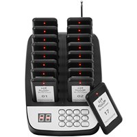 Système d'appel sans fil pour restaurant avec écran LCD étanche, 8/12/16 bippers, système d'appel de file d'attente