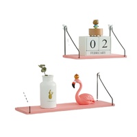 CNLF Schlussverkauf rosa einfach Wohnzimmer Wanddekoration kreatives Anhängerregal für Schlafzimmer Küche Badezimmer Esszimmer-Anwendung