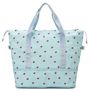Fashionable Travel <b>Backpack</b> Gym Bag Oxford Storage Luggage Dry Wet Separation Sports Travel Bag with Zipper Shoe Compartment - Product Image 2