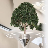 Plantes vertes artificielles résistantes aux UV, écologiques, durables, résistantes à l'eau, décorations murales suspendues pour l'intérieur
