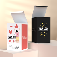 Caja de Cartón para Tabletas y Cápsulas Médicas con Logotipo Personalizado, Empaque de Papel para Medicamentos