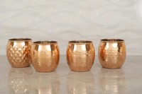 Mug en cuivre fait main par un fournisseur indien, doublure durable, léger, isolation thermique 24 heures, écologique, pour la maison et l'extérieur