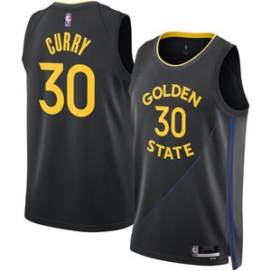 Golden State Warriors Curry 30 Black Statement Edition Youth Swingman Jersey Vêtements de basket-ball anti-humidité - Product Image 1