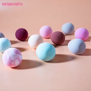 Benutzer definierte tragbare Wasser tropfen Reise Multi Farbe Vegane Eier Latex Free Soft Beauty Makeup Puff Schwamm - Product Image 2