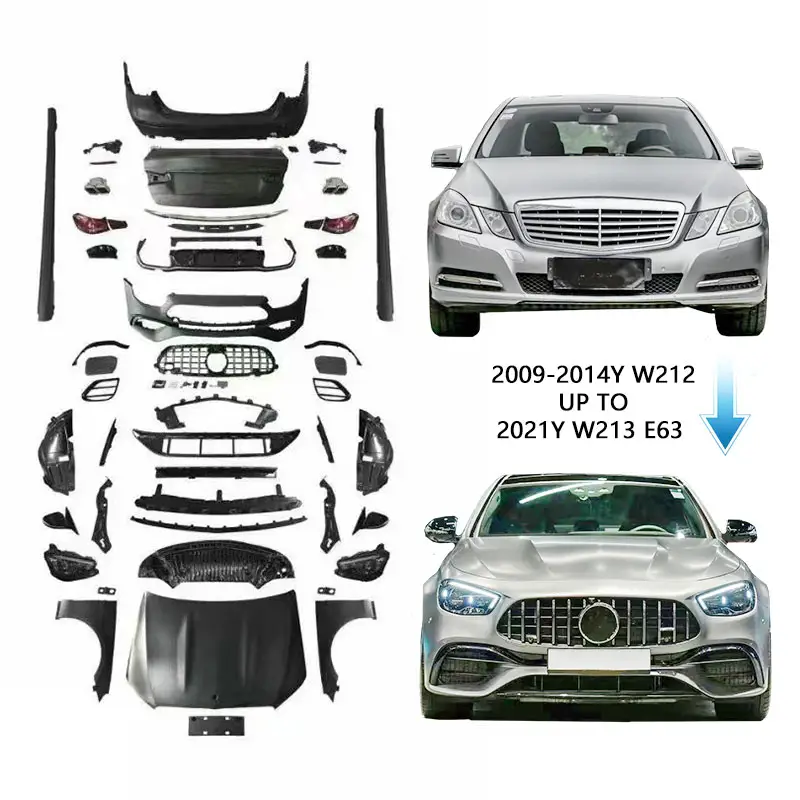 2009-16Y W212 E Klasse zu neuen W213 2021Y E63 Karosserie-Kits Karosserie teile Stoßstangen Zubehörs ystem für Mercedes E200 E300 E250