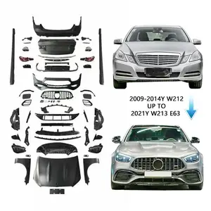 2009-16Y W212 Clase E a nuevo W213 2021Y E63 kits de carrocería de coche piezas de carrocería parachoques accesorios sistema para Mercedes E200 E300 E250