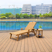 Mobilier d'extérieur Chaise de piscine avec accoudoirs Chaise longue au design nouveau
