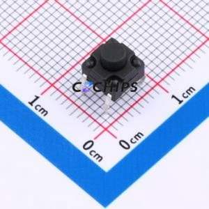 TS017-CBY1FH5.5 Tactile Switch Through hole-4P,6.2x6.2mm Switch Single Pole Single Throw Round Button 2.5N Through Hole - Product Image 1