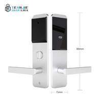 Système de contrôle d'accès intelligent sans fil en alliage d'aluminium de haute qualité avec carte RFID, serrure électronique pour chambre d'hôtel pour porte en bois