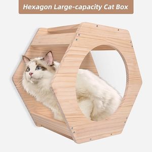Reposapiés para <span class=keywords><strong>gatos</strong></span>, muebles de escalada de madera, casa para <span class=keywords><strong>gatos</strong></span>, muebles de apartamento, juego de escalones de pared para <span class=keywords><strong>gatos</strong></span> montados en la pared, - Product Image 4