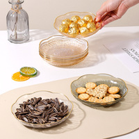 Kristallen fruitplateau luxe snoep schaal decoratieve dienblad thuis snack schaal ronde kristallen schaal woonkamer tafeldecoratie