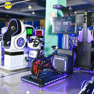 Simulateur de vélo <span class=keywords><strong>VR</strong></span> dynamique pour le divertissement sportif en intérieur, équipement de fitness en métal, parc d'aventure, centre commercial, aéroport - Product Image 5