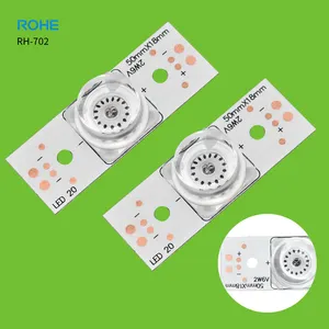 ROHE Fábrica personalizado melhor venda corte led TV backlight 3V 2w universal única TV backlight strip para reparação tv