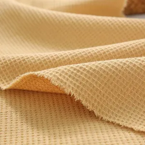 new woven 100% cotton waffle fabric for garment