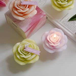Geurstokjes met pioenroosvorm, op maat gemaakte aromatherapie Valentijnsdag cadeau, geurkaarsen voor thuis, bruiloft, decoratieve bloem, aromatische kaarsen - Product Image 4