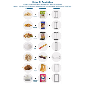 Đa chức năng hạt hạt Hạt điền có trọng lượng máy đóng gói Ba/trở lại con dấu hạt bỏng ngô dọc máy đóng gói - Product Image 5