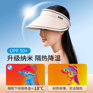 Women's Sun Visor Wide Brim UV Protection Summer Hat For Outdoor Activities - Product Image 4