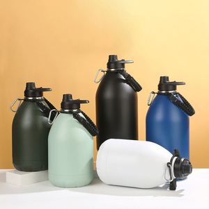 Big Capacity 3.8L Gallon Water <b>Bottle</b> Vacuum <b>Flasks</b> Stainless Steel Water <b>Bottle</b> with Straw Lid - Product Image 1