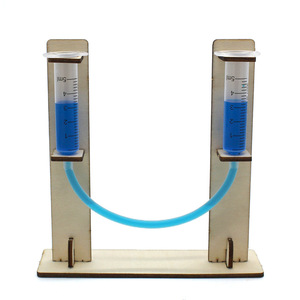 Kit d'expériences scientifiques en bois pour enfants de 4 à 6 ans, jouet de projet de physique à faire soi-même avec tube de mesure et tuyau - Product Image 2
