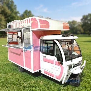 2026 <b>Pink</b> Hot-selling Food Truck Business Booming Three-wheeled Food Truck Manufacturers Sell Directly Branded Food Trucks - Product Image 3