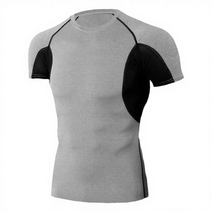 <b>Compression</b> Rash Guard MMA BJJ Workout for Adults Unisex Spandex/Cotton Full Sleeve Garment Dyed UPF50+ Quick Dry 220g - Product Image 3
