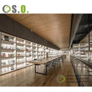 Meubles de librairie professionnelle Équipement de bibliothèque moderne Table de lecture de bibliothèque en bois - Product Image 2